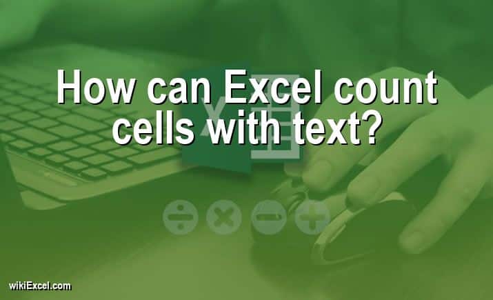 How Can Excel Count Cells With Text Step By Step Video 2023 WikiEXCEL